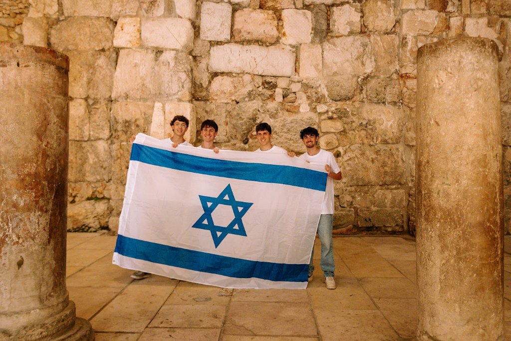 Canadian participants at the Western Wall, Jerusalem